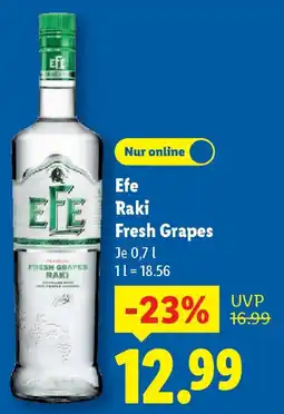 Lidl Efe Raki Fresh Grapes Angebot