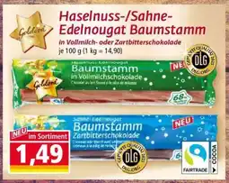 Norma Haselnuss-/Sahne-Edelnougat Baumstamm Angebot