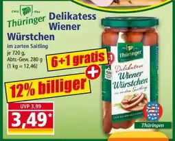 Norma Thüringer Delikatess Wiener Würstchen Angebot