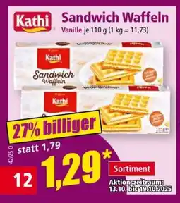 Norma Sandwich Waffeln Angebot