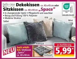 Norma Dekokissen ca. 45 x 45 cm oder Sitzkissen ca. 40 x 40 cm „Space“ Angebot
