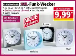 Norma CHRONIQUE. XXL-Funk-Wecker Angebot