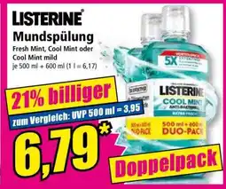 Norma LISTERINE Mundspülung Angebot
