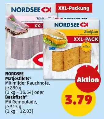 PENNY NORDSEE Matjesfilets* oder Backfisch Angebot