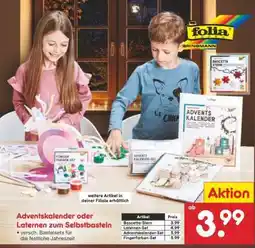 Netto Marken-Discount Adventskalender oder Laternen zum Selbstbasteln Angebot