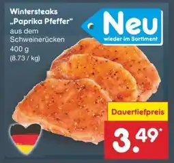 Netto Marken-Discount Wintersteaks „Paprika Pfeffer“ Angebot