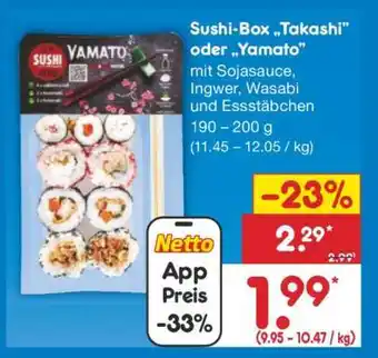 Netto Marken-Discount Sushi-Box „Takashi“ oder „Yamato“ Angebot