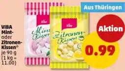 PENNY VIBA Mint- oder Zitronen Kissen Angebot