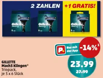 PENNY GILLETTE Mach3 Klingen Angebot