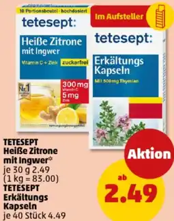 PENNY TETESEPT Heiße Zitrone mit Ingwer Angebot