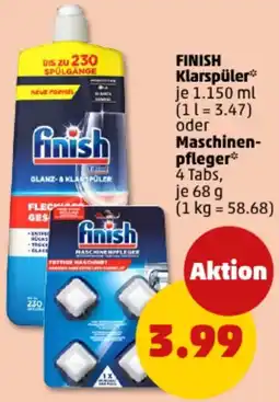 PENNY FINISH Klarspüler oder Maschinenpfleger Angebot