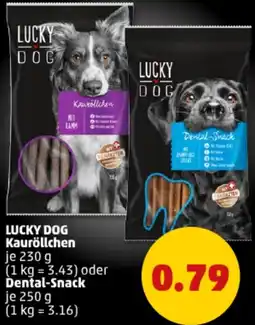 PENNY LUCKY DOG Kauröllchen oder Dental-Snack Angebot