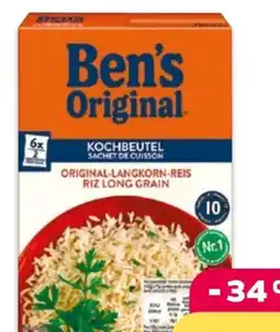 NETTO Ben's Original Kochbeutel Original-Langkorn-Reis Angebot
