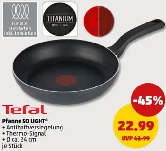 PENNY Tefal Pfanne SO LIGHT Angebot
