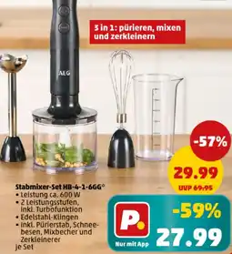 PENNY AEG Stabmixer-Set HB-4-1-6GG Angebot