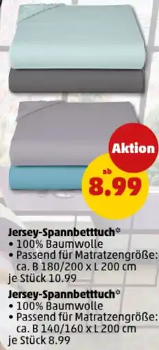 PENNY Jersey-Spannbetttuch Angebot