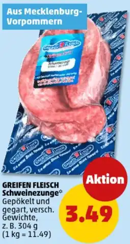 PENNY GREIFEN FLEISCH Schweinezunge Angebot