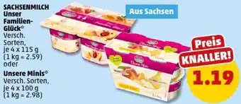 PENNY SACHSENMILCH Unser Familien Glück oder Unsere Minis Angebot