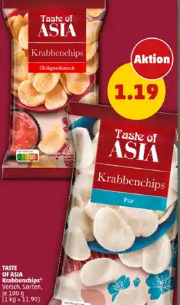 PENNY TASTE OF ASIA Krabbenchips Angebot
