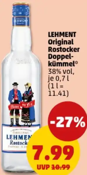 PENNY LEHMENT Original Rostocker Doppelkümmel Angebot