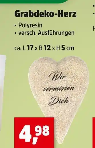 Thomas Philipps Grabdeko-herz Angebot