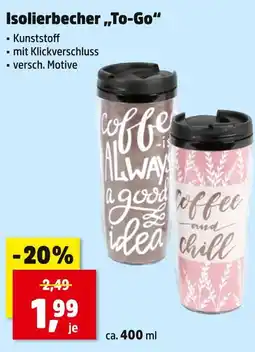 Thomas Philipps Isolierbecher „to-go“ Angebot