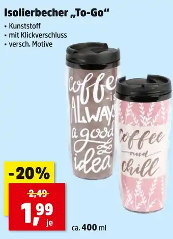 Thomas Philipps Isolierbecher „to-go“ Angebot