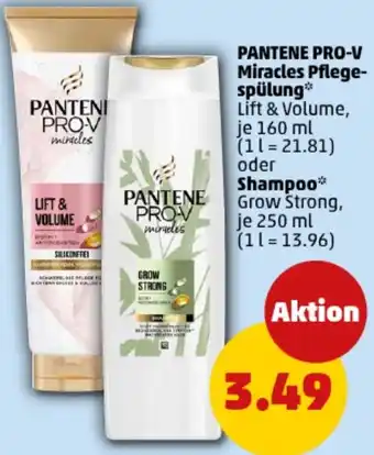 PENNY PANTENE PRO-V Miracles Pflegespülung oder Shampoo Angebot