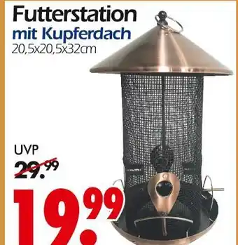 Wreesmann Futterstation mit kupferdach Angebot