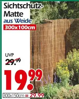 Wreesmann Sichtschutz-matte aus weide Angebot