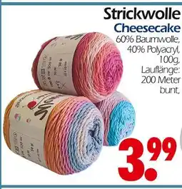 Wreesmann Strickwolle cheesecake Angebot