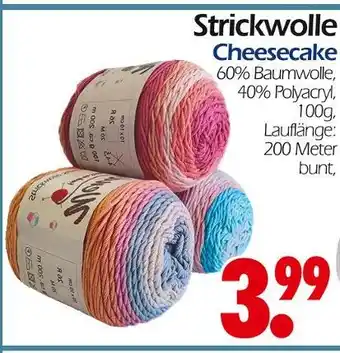 Wreesmann Strickwolle cheesecake Angebot