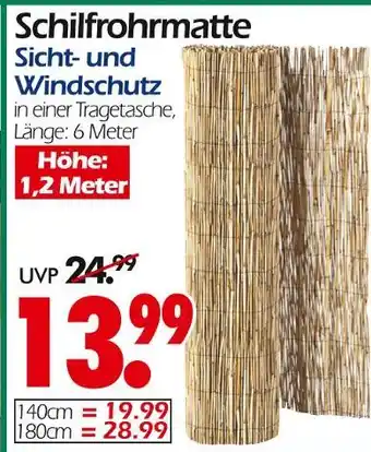 Wreesmann Schilfrohrmatte Angebot