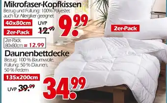 Wreesmann Mikrofaser-kopfkissen Angebot