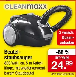 Zimmermann Cleanmaxx beutelstaubsauger Angebot
