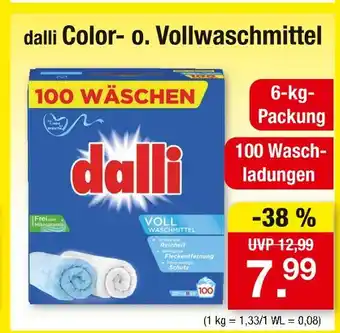 Zimmermann Dalli color- o. vollwaschmittel Angebot