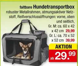 Zimmermann Faltbare hundetransportbox gr. m Angebot