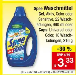 Zimmermann Spee waschmittel gel aktiv Angebot