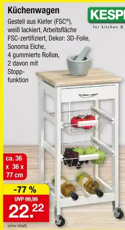 Zimmermann Kesper küchenwagen Angebot