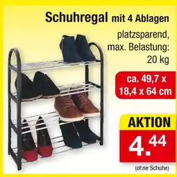 Zimmermann Schuhregal mit 4 ablagen Angebot