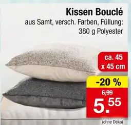 Zimmermann Kissen bouclé Angebot