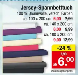 Zimmermann Jersey-spannbetttuch Angebot