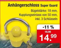 Zimmermann Anhängerschloss super guard Angebot