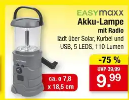 Zimmermann Easymaxx akku-lampe mit radio Angebot