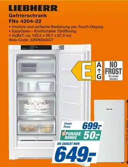 Expert Liebherr gefrierschrank fne 4204-22 Angebot