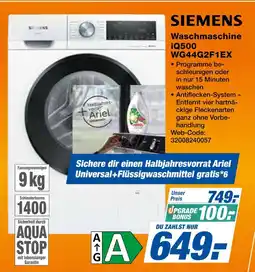 Expert Siemens waschmaschine iq500 wg44g2f1ex Angebot