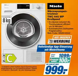 Expert Miele wärmepumpentrockner twc 640 wp ecospeed Angebot