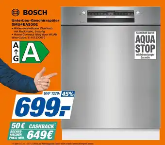 Expert Bosch unterbau-geschirrspüler smu4eas30e Angebot