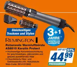 Expert Remington rotierende warmluftbürste as8810 keratin protect Angebot
