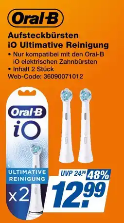 Expert Oral-b aufsteckbürsten io ultimate reinigung Angebot